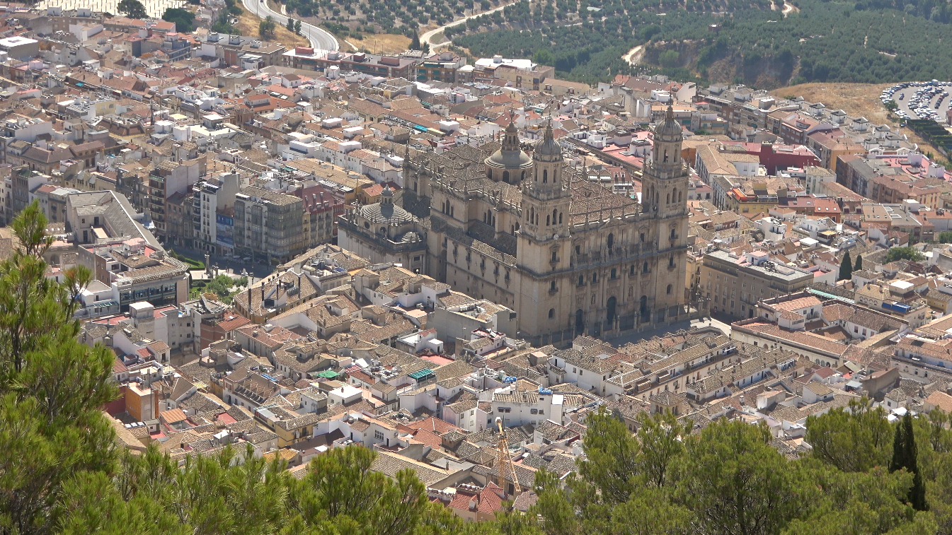 mirador desde el castillo de santa catalina en jaÃ©n
