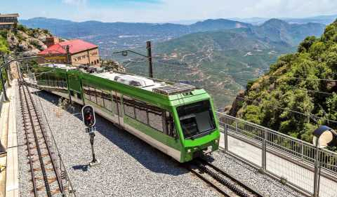 tren cremallera Montserrat