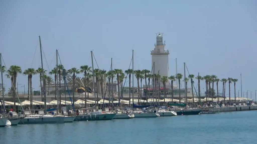Puerto marítimo Málaga Andalucía